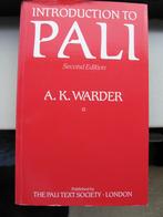 A.K. Warder - Introduction to Pali, Ophalen of Verzenden, Gelezen, A.K. Warder, Pali