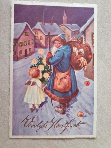 Kerstman Kerst - oude ansichtkaart beschikbaar voor biedingen
