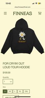 Finneas Cryin’ out loud tour hoodie mt L, Ophalen of Verzenden, Nieuw, Maat 42/44 (L), Zwart