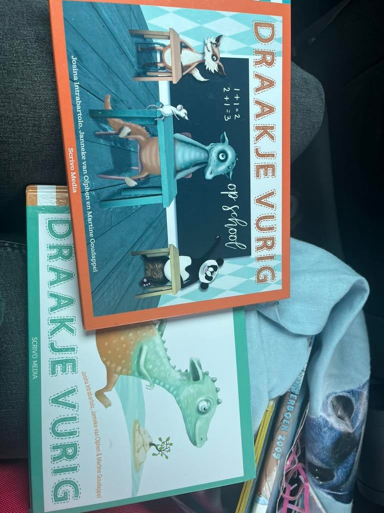Josina Intrabartolo - Draakje Vurig en op school, Boeken, Kinderboeken | Kleuters, Josina Intrabartolo; Janneke van Olphen, Fictie algemeen
