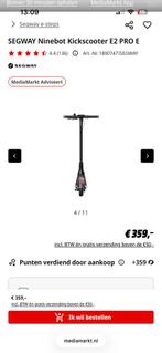 SEGWAY Ninebot E2 PRO E - Elektrische Step, Fietsen en Brommers, Steps, Ophalen, Zo goed als nieuw, Elektrische step (E-scooter)