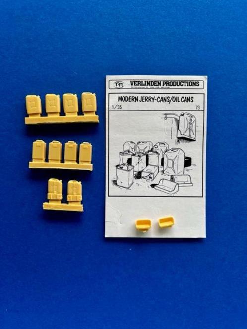 Verlinden	73	Modern Jerry-Cans/ Oil Cans	1/35	Vintage, Hobby en Vrije tijd, Modelbouw | Figuren en Diorama's, Nieuw, 1:35 tot 1:50