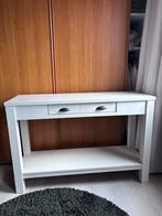 Witte Sidetable, Huis en Inrichting, Tafels | Sidetables, Ophalen, Gebruikt, 100 tot 150 cm, Overige houtsoorten