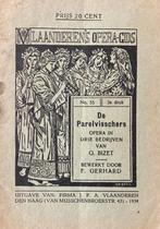 De Parelvissers Bizet opera tekstboekje 1934 in goede staat, Gelezen, Artiest, Ophalen of Verzenden, Geroges Bizet