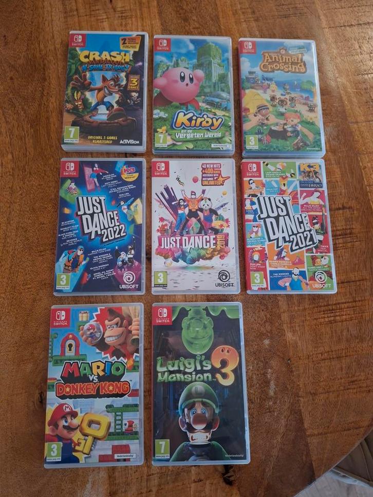 Nitendo Switch spellen, Spelcomputers en Games, Games | Nintendo Switch, Zo goed als nieuw, 3 spelers of meer, Vanaf 3 jaar, Ophalen