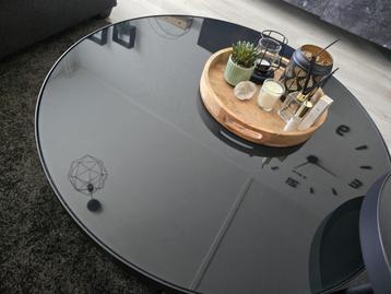 Te koop! Salontafel en Bijzettafel Set Marmerpatroon! beschikbaar voor biedingen