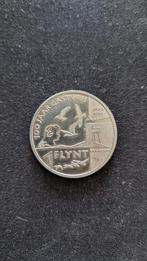 Vlieland 100 jaar gastvrij Flynt herdenkingsmunt, Ophalen of Verzenden, Koningin Beatrix, Euro's, Losse munt