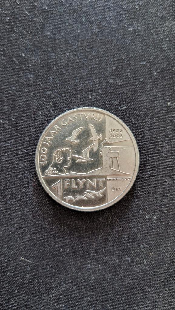 Vlieland 100 jaar gastvrij Flynt herdenkingsmunt, Postzegels en Munten, Munten | Nederland, Losse munt, Euro's, Koningin Beatrix