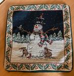 Kerst Kussenovertrekken Set 40x40 cm, Ophalen of Verzenden, Zo goed als nieuw, Groen, Vierkant