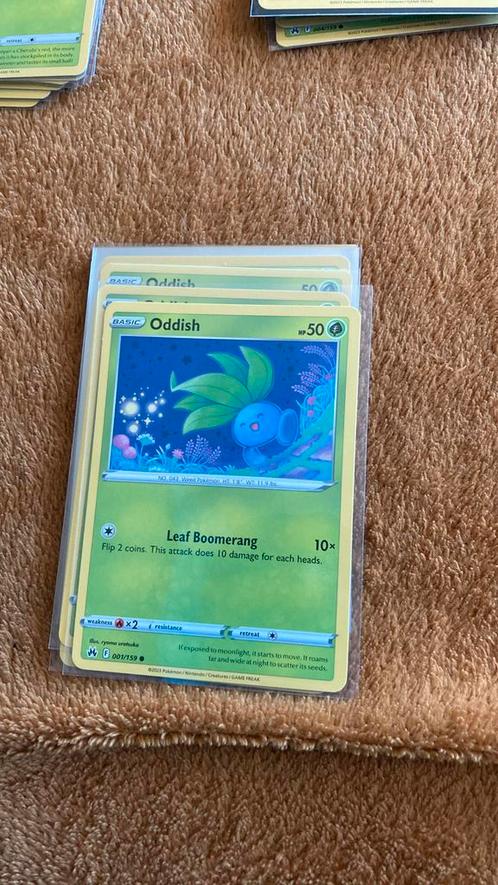 Crown zenith - oddish, Hobby en Vrije tijd, Verzamelkaartspellen | Pokémon, Nieuw, Losse kaart, Ophalen of Verzenden