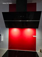 Inventum 90cm afzuigkap wandschouw schuin zwart, Witgoed en Apparatuur, Afzuigkappen, Ophalen of Verzenden, Gebruikt, Wandschouwkap