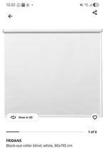Fridans Verduisterend Rolgordijn - 80x195 cm, Huis en Inrichting, Ophalen, Wit, 50 tot 100 cm, Zo goed als nieuw