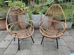 Rohe Noordwolde Rotan Stoelen - Set van 2, Huis en Inrichting, Stoelen, Ophalen, Gebruikt, Twee, Bruin