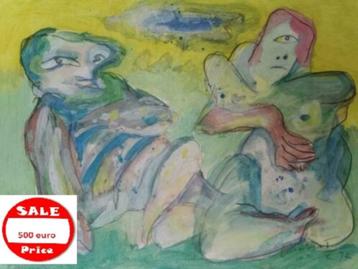 UITVERKOOP Lucebert  Uniek werk  1972 beschikbaar voor biedingen