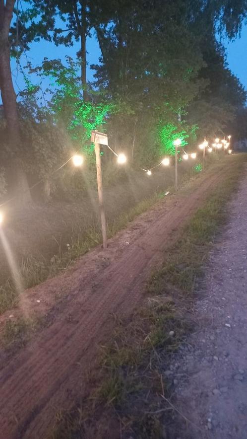 Prikkabel, Tuin en Terras, Buitenverlichting, Gebruikt, Overige typen, Overige materialen, Minder dan 50 watt, Netvoeding, Ophalen