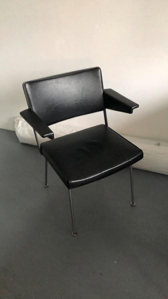 Gispen fauteuil model 1265, Huis en Inrichting, Stoelen, Gebruikt, Eén, Metaal, Zwart, Ophalen