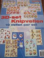 3D Knipvellen Set - Hobby Line. Janneke Brinkman 4,5 vellen, Ophalen of Verzenden, Nieuw, Overige thema's, Knipvel