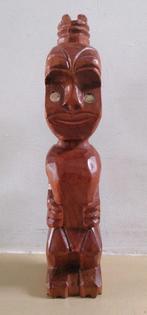 Beeld - Maori houtsnijwerk - Genuine handcarving, Ophalen of Verzenden