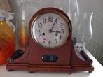 Duitse pendule klok / tafelklok eiken hout retro / antiek, Ophalen of Verzenden