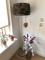 Vloerlamp organa kap en kristallen, Huis en Inrichting, Ophalen, Zo goed als nieuw