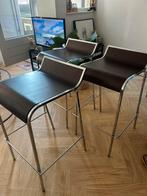 Barkrukken, Huis en Inrichting, Barkrukken, 3 krukken, Ophalen, Gebruikt, 60 tot 90 cm