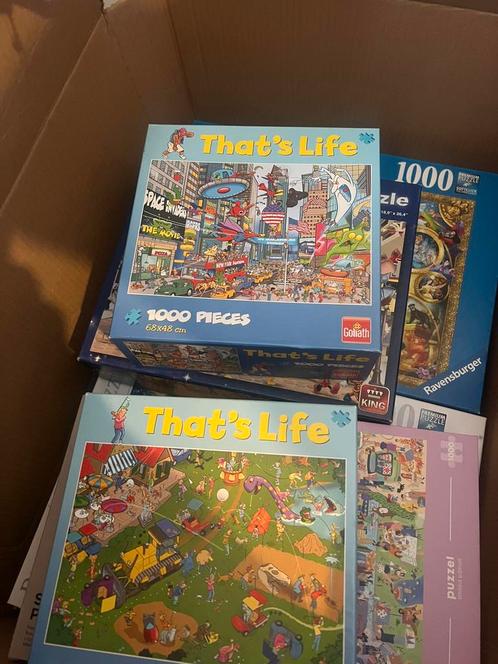 8 puzzels 1000 stukjes, Hobby en Vrije tijd, Denksport en Puzzels, Zo goed als nieuw, Ophalen of Verzenden