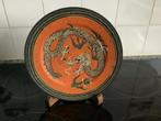 Antiek Satsuma Chinees draken bord, Antiek en Kunst, Antiek | Wandborden en Tegels, Ophalen of Verzenden