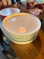 8x bord wit 26cm opstaande rand, Ophalen, Zo goed als nieuw, Bord(en), Effen