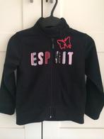 Zwarte Esprit meisjesvest vest blazer jasje tekst opdruk 104, Kinderen en Baby's, Kinderkleding | Maat 104, Nieuw, Meisje, Trui of Vest