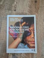 Abnormal Child and Adolescent Psychology 9e editie, Ophalen of Verzenden, Zo goed als nieuw, WO