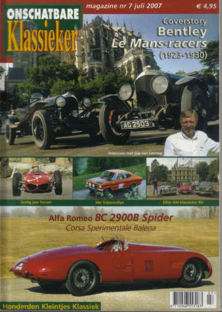 OK 7 2007 : Bentley Le Mans Racers - NSU Ro80 - Mercedes, Boeken, Auto's | Folders en Tijdschriften, Gelezen, Algemeen, Ophalen of Verzenden
