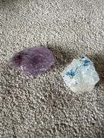 Amethist & Blauwe Mineraal Set, Ophalen of Verzenden, Mineraal
