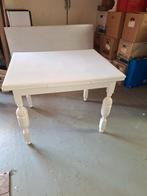 Eettafel brocante hout wit, Huis en Inrichting, Tafels | Eettafels, Ophalen, Gebruikt, 50 tot 100 cm, 150 tot 200 cm