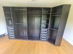 Pax kledingkast met hoekkast, glas deuren. Leveren/monteren, Kledingkast met hoekkast glas deuren, 200 cm of meer, Ikea, Met klep(pen)