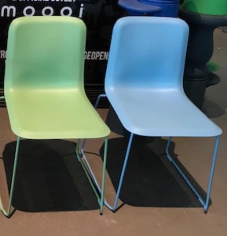 Stoel Richard Hutten, Huis en Inrichting, Stoelen, Gebruikt, Eén, Kunststof, Metaal, Blauw, Ophalen