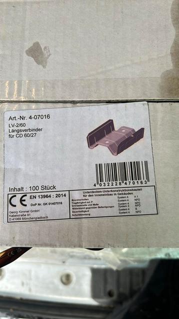 LV-2/60 verbinding voor gipsplaat profiel CD 60/27 beschikbaar voor biedingen