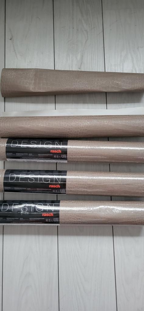 Rash croco behang taupe/bruin, Huis en Inrichting, Stoffering | Behang, Bruin, Ophalen of Verzenden