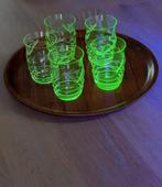 Uraniumglas Set van 5, Antiek en Kunst, Ophalen of Verzenden