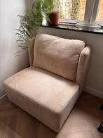 Loods 5 Fauteuil Beige Ribstof - 2 stuks, Huis en Inrichting, Fauteuils, Ophalen, Zo goed als nieuw, Stof, 75 tot 100 cm
