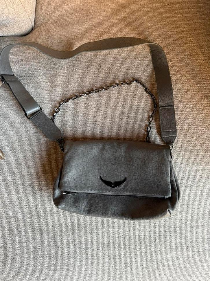 Rocky Bag van Zadig & Voltaire, Sieraden, Tassen en Uiterlijk, Tassen | Damestassen, Zo goed als nieuw, Schoudertasje, Zwart, Ophalen of Verzenden