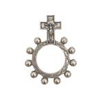 Rozenkrans ring met kruis - Katholiek Italië Gebedsring, Verzenden, Nieuw, Sieraad, Christendom | Katholiek