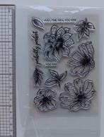 Stempelset bloemen, Ophalen of Verzenden, Zo goed als nieuw, Clearstamp