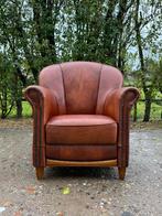 Vintage Lederen Fauteuil, Ophalen of Verzenden, Gebruikt, Leer, 75 tot 100 cm