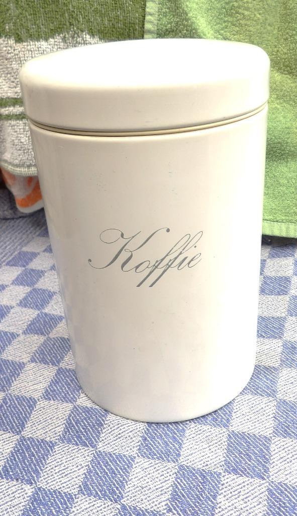 koffiebus/ Brabantia koffiebus met schepje, Antiek en Kunst, Antiek | Keukenbenodigdheden, Ophalen of Verzenden