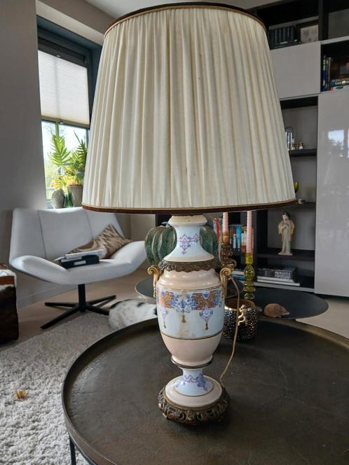 Vaas lamp antiek, met klokmechanisme, Antiek en Kunst, Antiek | Vazen, Ophalen of Verzenden