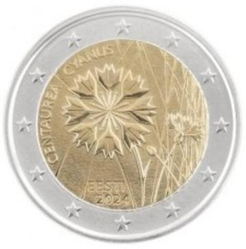 2 Euro Estland 2024 UNC - Korenbloem beschikbaar voor biedingen