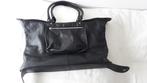 Jones zwart leren handtas/ shopper, Ophalen of Verzenden, Gebruikt, Zwart, Handtas