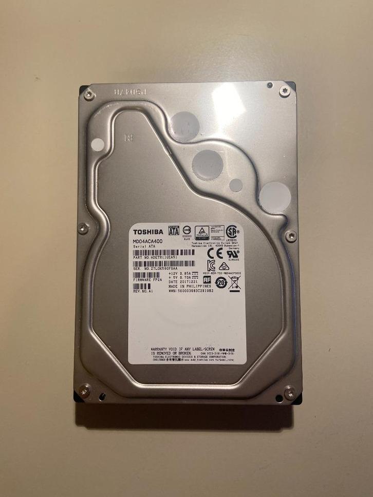 Toshiba Enterprise 4tb NAS HDD *MG03ACA400* (nieuw), Computers en Software, Harde schijven, Nieuw, Desktop, HDD, SATA, Ophalen of Verzenden