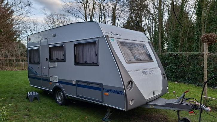 caravan Hymer Eriba Swing 460, Caravans en Kamperen, Caravans, Particulier, tot en met 4, 1000 - 1250 kg, Rondzit, Eriba, Dwarsbed
