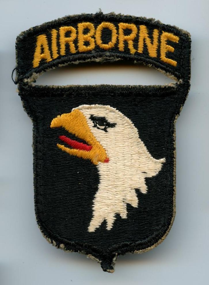 WO2 US 101st Airborne Division Patch, Verzamelen, Militaria | Tweede Wereldoorlog, Landmacht, Embleem of Badge, Amerika, Ophalen of Verzenden